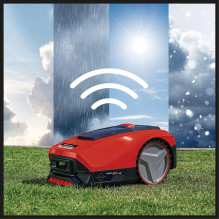 Robotinė žoliapjovė - Einhell Freelexo Smart 750, Bešepetė Variklis, 18 cm Pjovimo Plotis, Juoda / Raudona / Sidabrinė