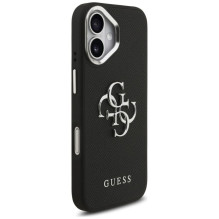 Guess Guess Grained Big 4G Classic Logo case for iPhone 17 - black