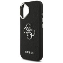 Guess Guess Grained Big 4G Classic Logo case for iPhone 17 - black