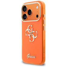 Guess Guess IML 4G Script Metal Case for iPhone 17 Pro - Orange