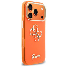 Guess Guess IML 4G Script Metal Case for iPhone 17 Pro - Orange Guess Guess IML 4G Script Metal Case for iPhone 17 Pro - Orange