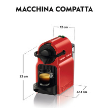 Kavos Aparatas - Krups Nespresso XN1005K 19 Bar Pusiau Automatinis Espresso Aparatas 0.7 L Juodas