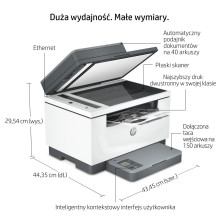 Multifunction Printer - HP LaserJet MFP M234sdn, 30 PPM, 40 Sheet ADF, Black and White