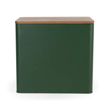 Salter BW12899G Toronto Bread Bin Green / Wooden