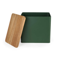 Salter BW12899G Toronto Bread Bin Green / Wooden