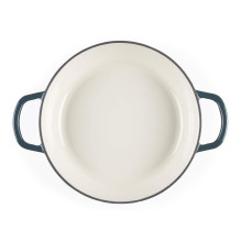 Salter BW13772GR Chester 2.8L Shallow Cast Iron Casserole Pot 30 cm, Green