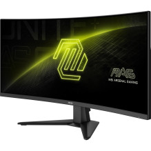 LCD Monitor, MSI, MAG 346CQ, 34", Gaming / Curved, Panel VA, 3440x1440, 16:9, 180 Hz, 1 ms, MAG346CQ