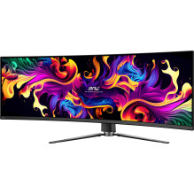 Monitor, MSI, 49 ", 5120 x 1440 pixels, Dual QHD, Native aspect ratio 32:9, QD-OLED, Curved, MPG491CQPXQD-OLED