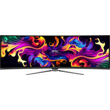 Monitor, MSI, 49 ", 5120 x 1440 pixels, Dual QHD, Native aspect ratio 32:9, QD-OLED, Curved, MPG491CQPXQD-OLED