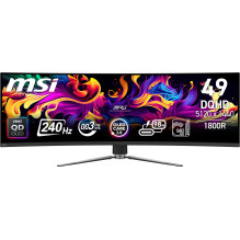 Monitor, MSI, 49 ", 5120 x 1440 pixels, Dual QHD, Native aspect ratio 32:9, QD-OLED, Curved, MPG491CQPXQD-OLED