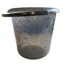 Bucket Keeeper Polygon, 10 l, transparent / black Bucket Keeeper Polygon, 10 l, transparent / black