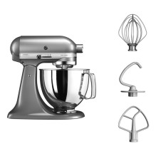 Maišytuvas - KitchenAid 5KSM125ECU 300W 4.8L Nerūdijančio Plieno Sidabrinis Maišytuvas - KitchenAid 5KSM125ECU 300W 4.8L Nerūdijančio Plieno Sidabrinis