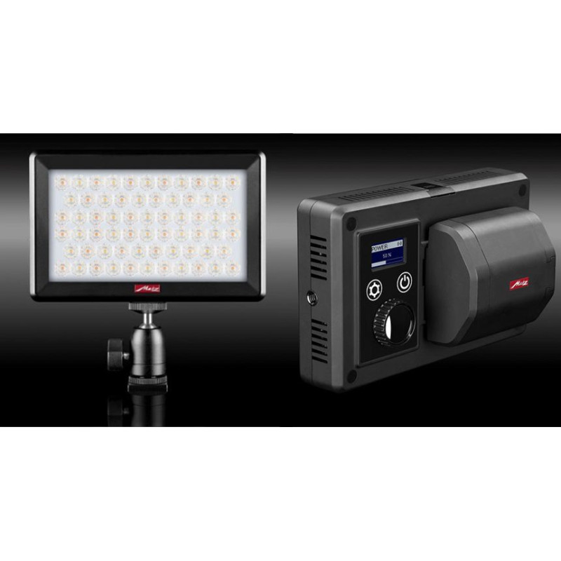 LED Video Šviesa - Metz L1000 BC 1000 Lux Bi-Color 2800-5700K USB Juoda