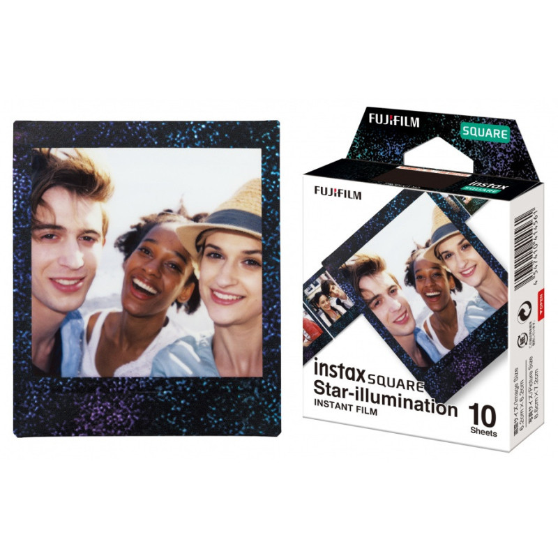 Nuotraukų Filmas - Fujifilm Instax Square Glossy Star Illumination Film 10 Sheets Color