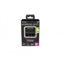Įkroviklis - Panasonic ENELOOP Pro K-KJ55HCD40E, 4xAA, apie 2 valandų įkrovimo laikas, Juodas Įkroviklis - Panasonic ENELOOP Pro K-KJ55HCD40E, 4xAA, apie 2 valandų įkrovimo laikas, Juodas