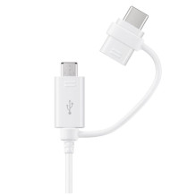 Samsung EP-DG930 USB cable 1.5 m USB 2.0 USB A USB C / Micro-USB B White