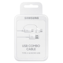 Samsung EP-DG930 USB cable 1.5 m USB 2.0 USB A USB C / Micro-USB B White