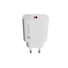 WALL CHARGER NATEC RIBERA 1X USB-A 18W WHITE WALL CHARGER NATEC RIBERA 1X USB-A 18W WHITE