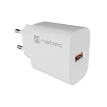 WALL CHARGER NATEC RIBERA 1X USB-A 18W WHITE WALL CHARGER NATEC RIBERA 1X USB-A 18W WHITE