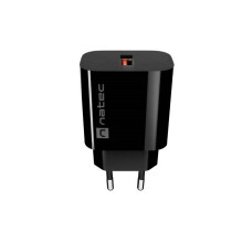 WALL CHARGER NATEC RIBERA 1X USB-A 18W BLACK WALL CHARGER NATEC RIBERA 1X USB-A 18W BLACK