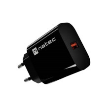 WALL CHARGER NATEC RIBERA 1X USB-A 18W BLACK