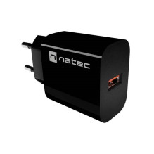 WALL CHARGER NATEC RIBERA 1X USB-A 18W BLACK