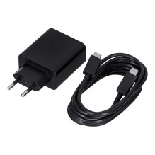 Samsung EP-T5020 nešiojamas kompiuteris, išmanusis telefonas, planšetinis kompiuteris, juodas, greitas įkrovimas, kintam Samsung EP-T5020 nešiojamas kompiuteris, išmanusis telefonas, planšetinis kompiuteris, juodas, greitas įkrovimas, kintam