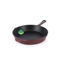 Salter BW13773R 26cm Cast Iron FryPan, Red
