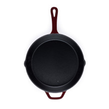 Salter BW13773R 26cm Cast Iron FryPan, Red