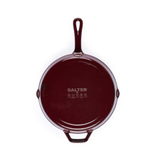 Salter BW13773R 26cm Cast Iron FryPan, Red