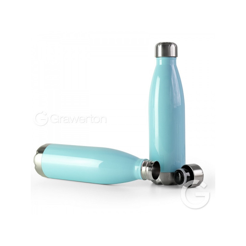 Termo butelis - TERMA Metal Thermos 500 ml 260 x 70 mm Mėlynas