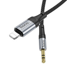 Kabelis AUX Lightning į 3,5 mm lizdą Hoco 1 m UPA26 juodas