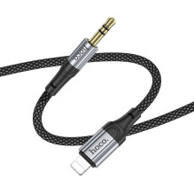 Kabelis AUX Lightning į 3,5 mm lizdą Hoco 1 m UPA26 juodas