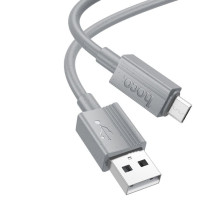 Cable USB A to Micro USB Hoco 2,4A 1 m X107 gray Cable USB A to Micro USB Hoco 2,4A 1 m X107 gray
