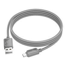 Laidas USB A į Micro USB Hoco 2,4A 1 m X113 pilkas Laidas USB A į Micro USB Hoco 2,4A 1 m X113 pilkas