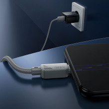 Laidas USB A į Micro USB Hoco 2,4A 1 m X113 pilkas Laidas USB A į Micro USB Hoco 2,4A 1 m X113 pilkas
