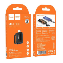 Adapter OTG Lightning to USB A Hoco UA31A black
