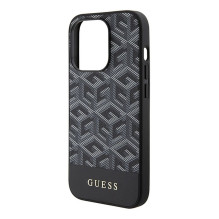 GUESS case for IPHONE 15 Pro compatible with MagSafe GUHMP15LHGCFSEK (GCUBE Stripes) black GUESS case for IPHONE 15 Pro compatible with MagSafe GUHMP15LHGCFSEK (GCUBE Stripes) black