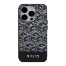 GUESS case for IPHONE 15 Pro compatible with MagSafe GUHMP15LHGCFSEK (GCUBE Stripes) black GUESS case for IPHONE 15 Pro compatible with MagSafe GUHMP15LHGCFSEK (GCUBE Stripes) black