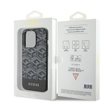 GUESS case for IPHONE 15 Pro compatible with MagSafe GUHMP15LHGCFSEK (GCUBE Stripes) black GUESS case for IPHONE 15 Pro compatible with MagSafe GUHMP15LHGCFSEK (GCUBE Stripes) black