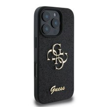 GUESS case for IPHONE 16 Pro Max GUHCP16XHG4SGK (Fixed Glitter Big 4G) black