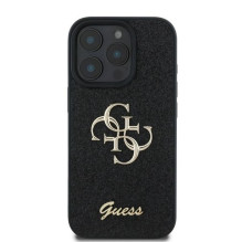 GUESS case for IPHONE 16 Pro Max GUHCP16XHG4SGK (Fixed Glitter Big 4G) black