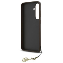 GUESS case for SAMSUNG S24 FE GUHCS24FEGF4GBR (HC PU 4G Charm) brown