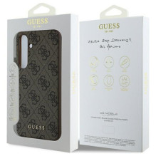 GUESS case for SAMSUNG S24 FE GUHCS24FEGF4GBR (HC PU 4G Charm) brown