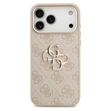 GUESS case for IPHONE 17 Pro Max GUHCP17X4GMGCPI (PU W / Big 4G Classic Logo) gold pink