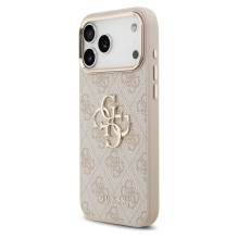 GUESS case for IPHONE 17 Pro Max GUHCP17X4GMGCPI (PU W / Big 4G Classic Logo) gold pink