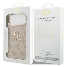 GUESS case for IPHONE 17 Pro Max GUHCP17X4GMGCPI (PU W / Big 4G Classic Logo) gold pink