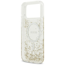 GUESS case for IPHONE 17 Pro Max compatible with MagSafe GUHMP17XRGRGED (Resin Bottom Glitter) gold GUESS case for IPHONE 17 Pro Max compatible with MagSafe GUHMP17XRGRGED (Resin Bottom Glitter) gold
