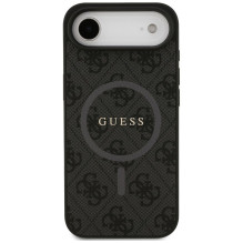 GUESS case for IPHONE 17 Air compatible with MagSafe GUHMP17MG4GFRK (PU 4G Ring Classic Logo) black