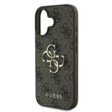 GUESS case for IPHONE 16 GUHCP16S4GMGBR (4G PU Big Logo) brown